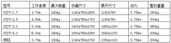 迷你小型剪叉升降机